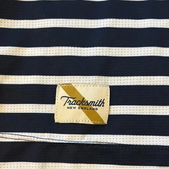 Tracksmith Navy and White Striped Top - Picture 3 of 5
